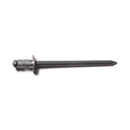 Midwest Fastener Blind Rivet, Dome Head, 5/32 in Dia., 1/8 in L, Steel Body, 100 PK 51087
